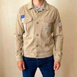 Air Force Denim Jacket with Patches